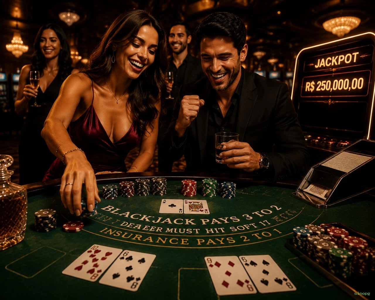Roleta e blackjack sinopg